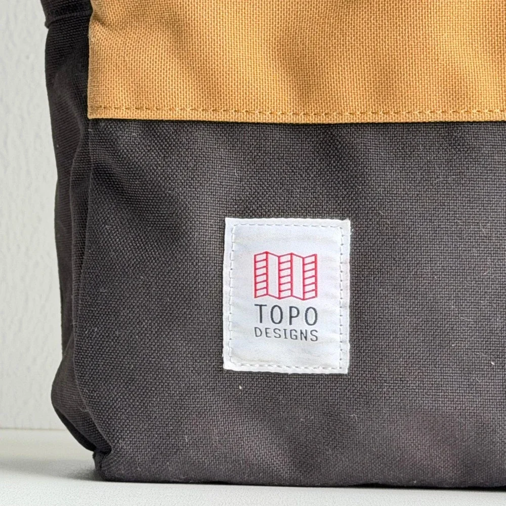Topo Designs Daypack Classic Backpack Brown Canvas Outdoor Laptop Bag Travel